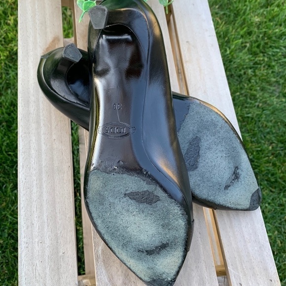 TOD’S Black Leather Shoes with Buckle | Size 38 EU / 7.5 - 8 US - Picture 9 of 14